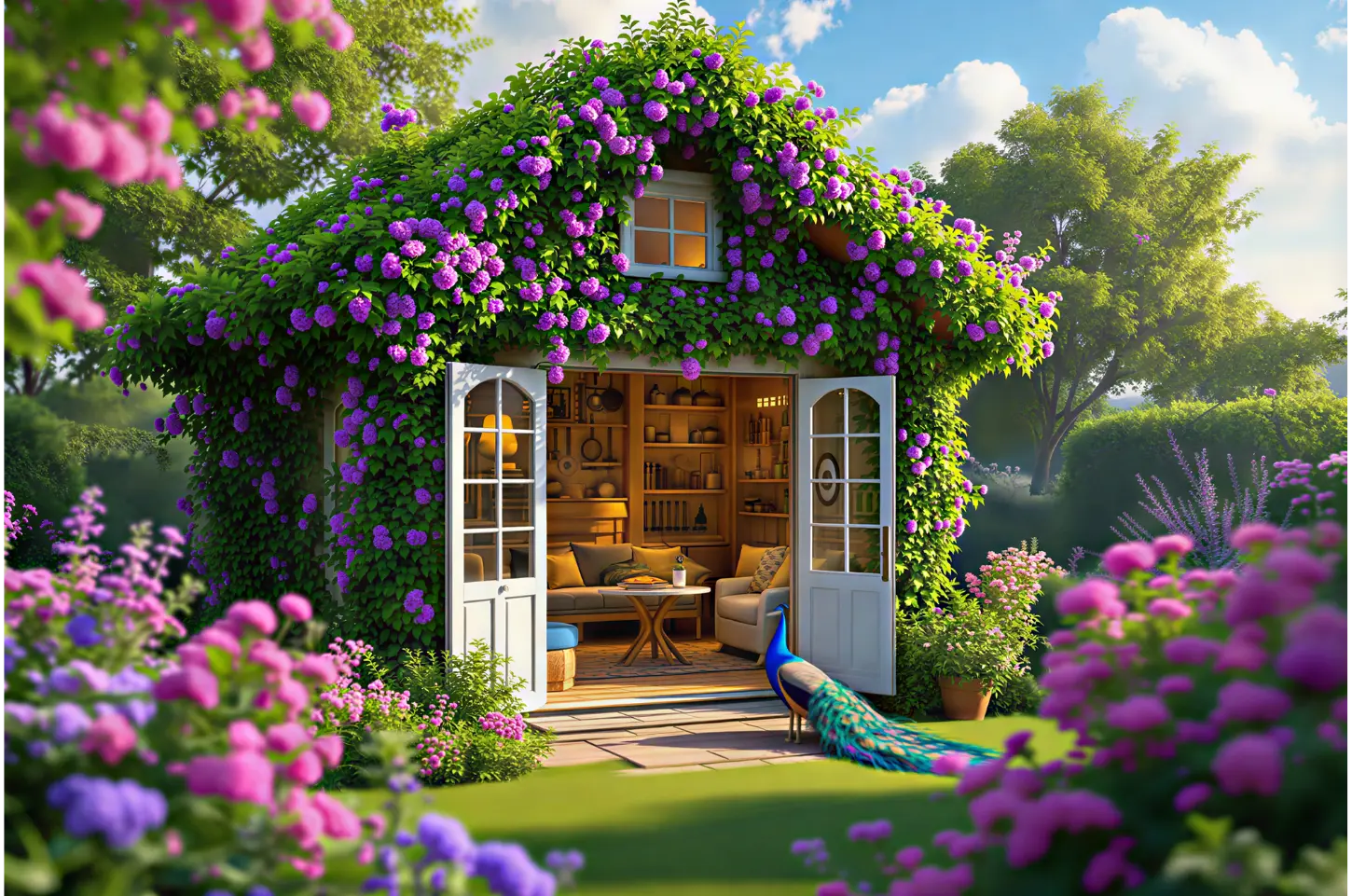Garden Shed Retreat Jigsaw Puzzle 