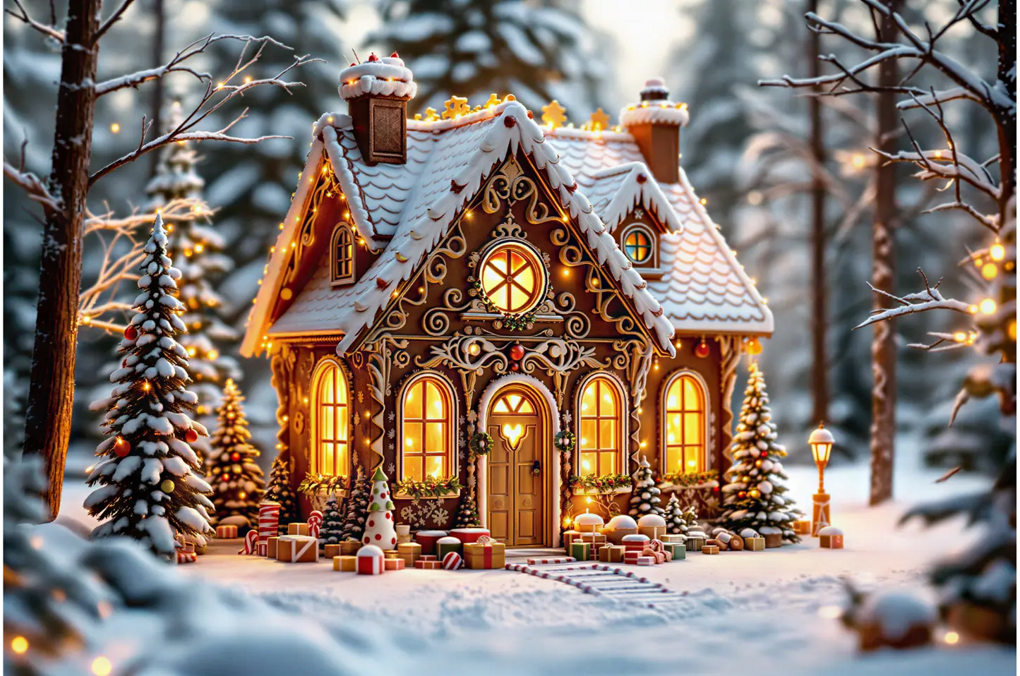 Cozy Gingerbread House Jigsaw Puzzle 
