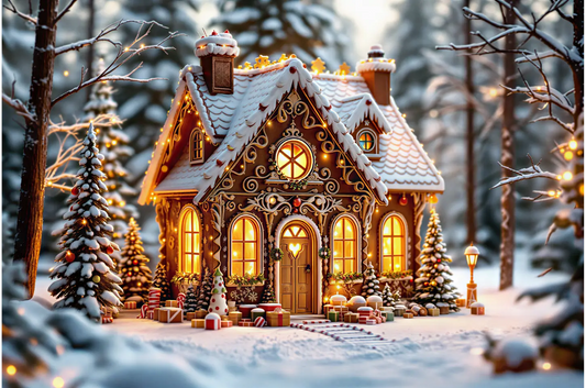 Cozy Gingerbread House Jigsaw Puzzle 