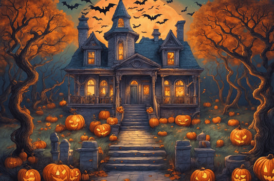 Spooky Halloween Mansion Jigsaw Puzzle 