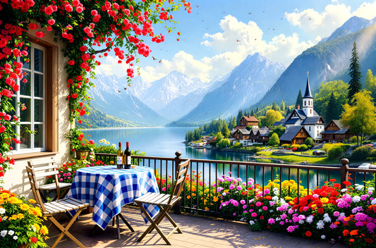 Alpine Serenity Jigsaw Puzzle Printify