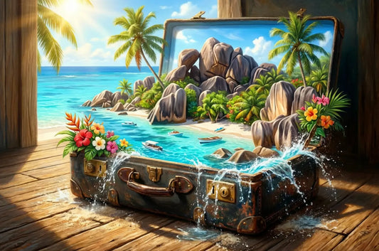 Seychelles Beach Jigsaw Puzzle 