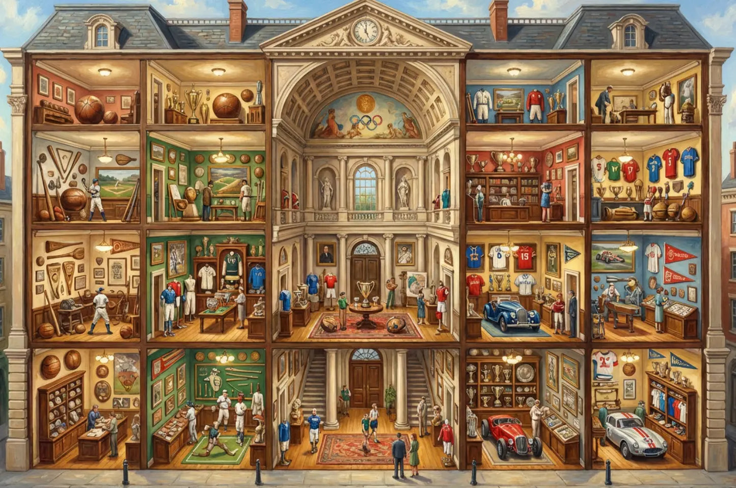 Sports Museum Cutaway Jigsaw Puzzle 
