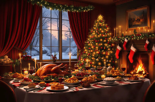 Christmas Feast Jigsaw Puzzle Printify