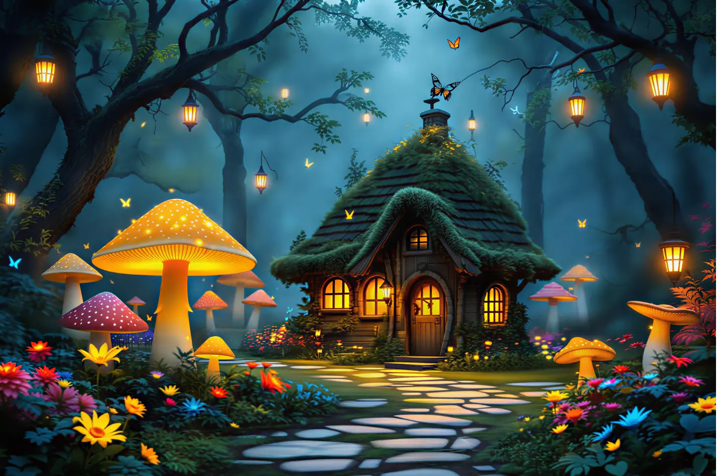 Whimsical Woodland Retreat Jigsaw Puzzle 